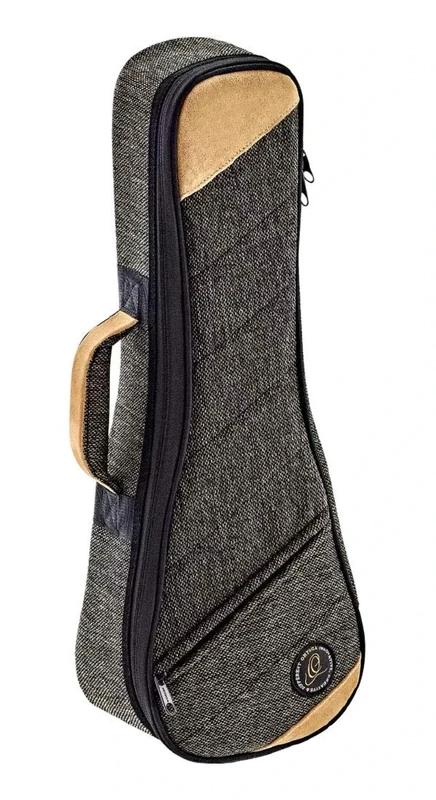 Ortega Guitars Ukulele Soft Case - Case for Soprano Ukulele - Height 55 cm - Width 19 cm - Cotton/Canvas, Mocca (OSOCAUK-SO-MO)