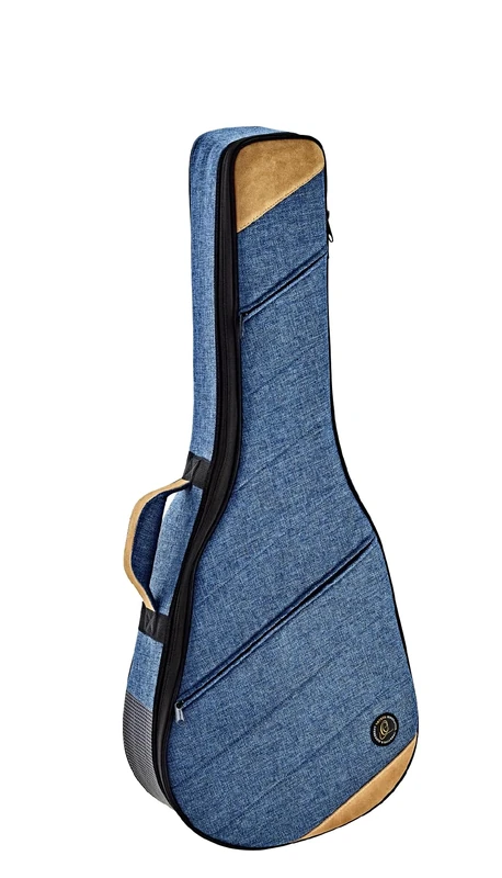 Ortega Guitars Guitar Soft Case - Case for 3/4 Classical Guitar - Height 92.5 cm - Width 36.5 cm - Cotton/Canvas, Blue (OSOCACL34-OC)