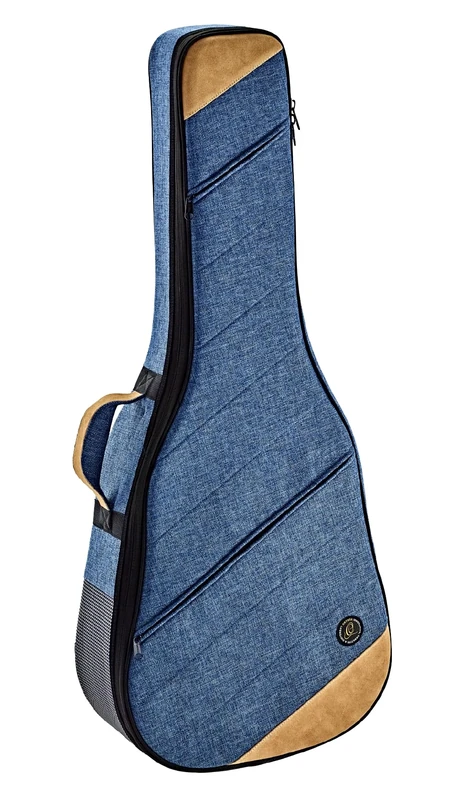 Ortega Guitars Guitar Soft Case - Dreadnought - Case for Acoustic Guitar - Height 107 cm - Width 42 cm - Cotton/Canvas, Blue (OSOCADN-OC)