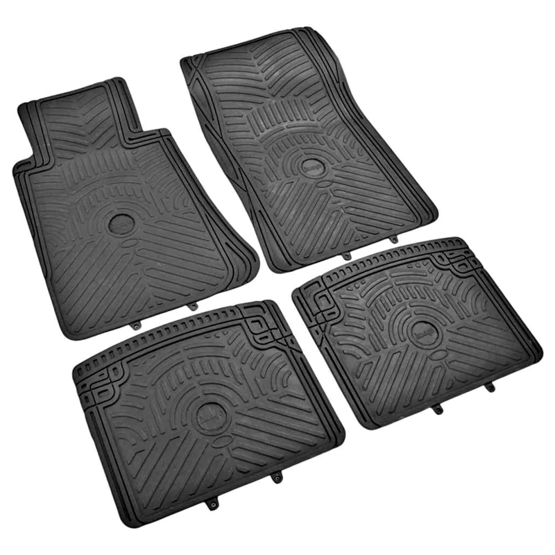 DK0500 Rubber Car Mats 5 Pieces Black