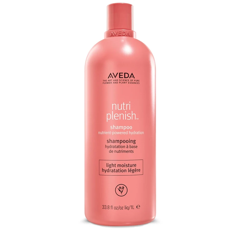 Aveda Nutriplenish Shampoo Light Moisture | Superfood Shampoo for Dry Hair | Organic Pomegranate Oil, Coconut Oil, Mango Butter | 94% Naturally Derived*, 1000ml