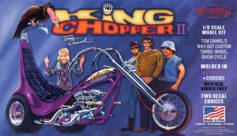 Atlantis AMCM224 1/8 King Chopper II Trike Tom Daniel Model Making