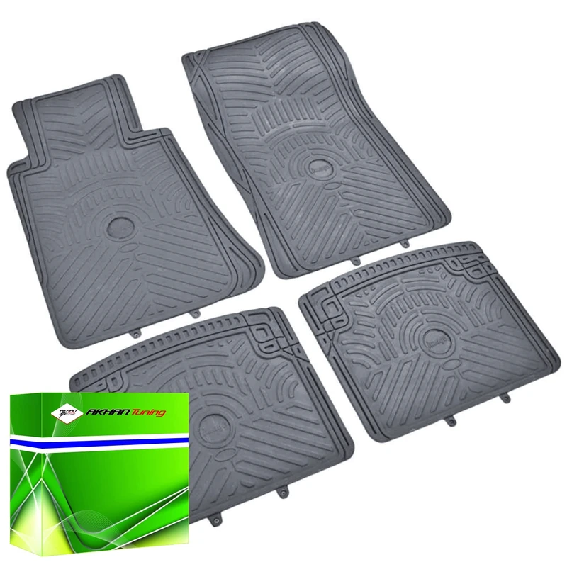 DK0501 Rubber Car Mats 5-Piece Grey