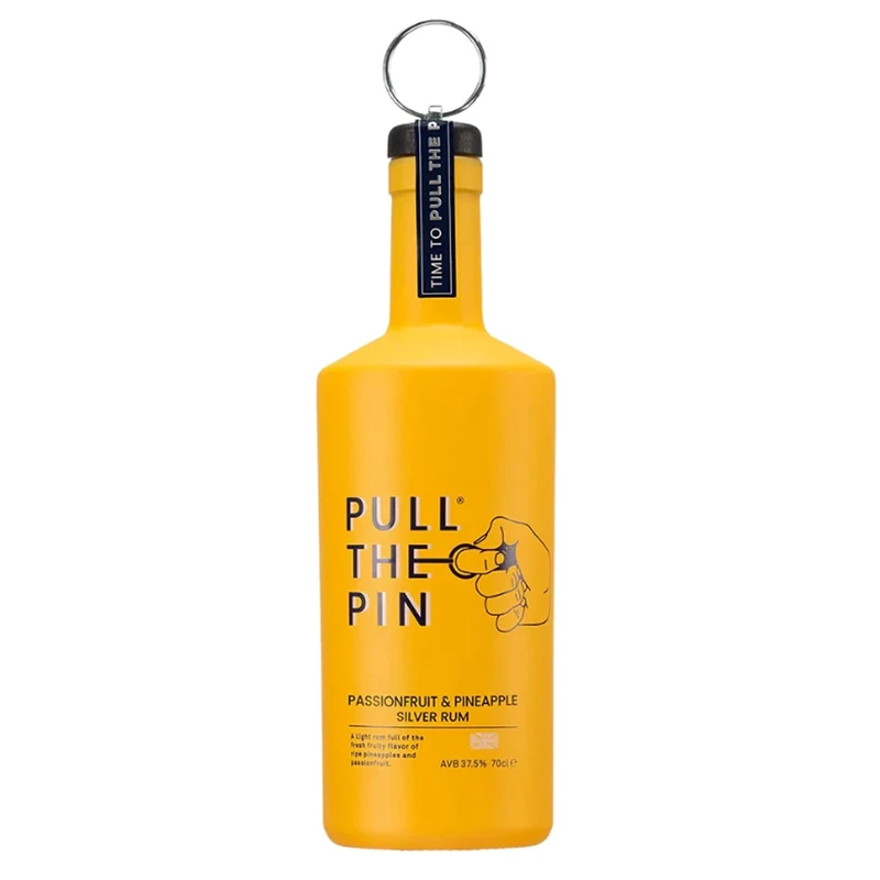 Passionfruit and Pineapple Rum, Pull the Pin Veteran-Owned Premium Rum Great for Cocktails and Gifts 70cl - 37.5%