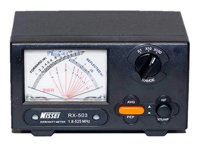 NISSEI RX-503 Stationary Wave Meter and Cross Needle Vatmeter - Image 1