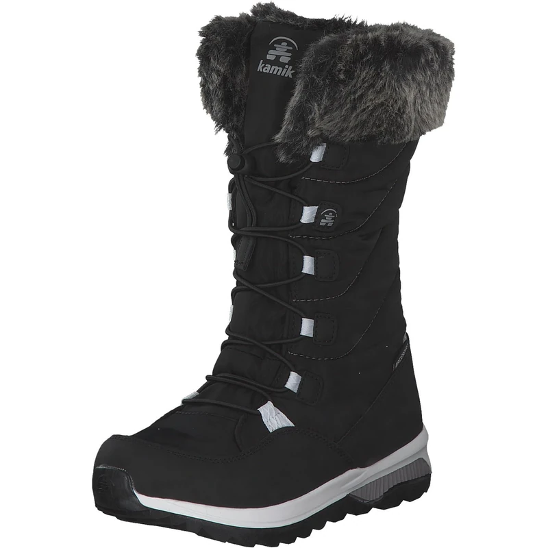Kamik Girls Prairie Snow Boots, Black car, 13 UK Child - Image 1