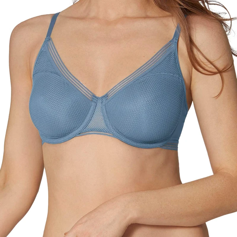 Triumph Women's Infinite Sensation W01 Minimizer Bra, Blue Snow, 32E