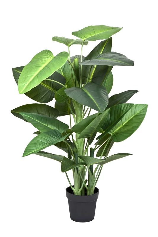 GreenBrokers Artificial Calla Lily House Plant in Pot | Lifelike Real Touch Foliage |Maintenance-Free | Perfect for Indoor Decor (4ft/120cm)