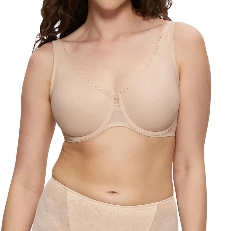 Triumph Women's Wild Rose Sensation W01, Minimizer bra, NUDE BEIGE