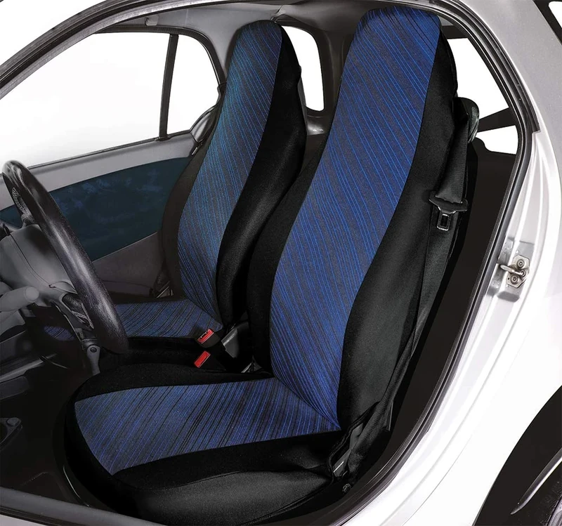 CORA 000129167 Smart Fortwo Custom Front Seat Covers, Diago Blue