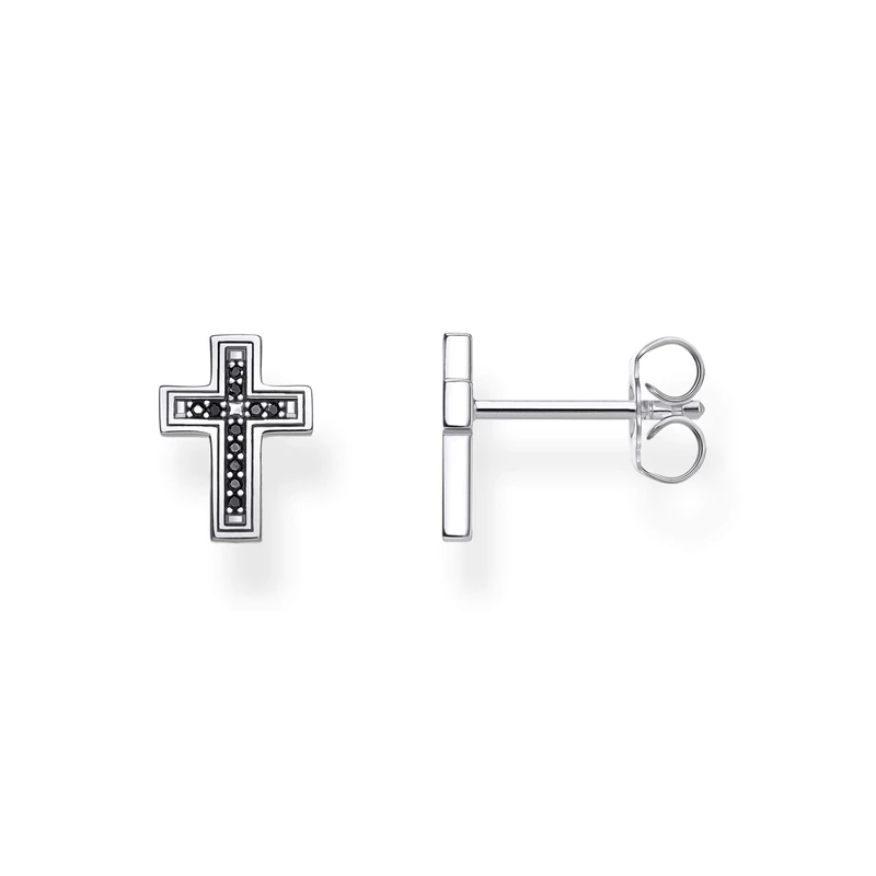 Thomas Sabo Damen Stud Earrings Cross 925 Sterling Silver H2112-643-11