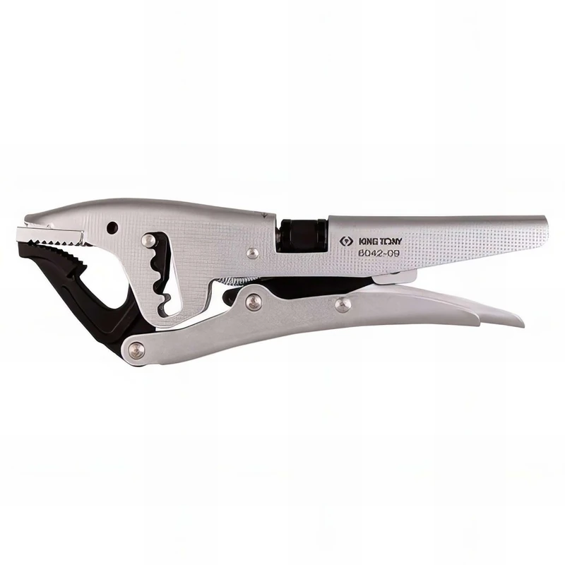 King Tony 604209 Mordaza De Presion Con Boca Corta 220mm for DIYers & Professionals, Designed for Repair, Installation and Workshop tasks, 220mm - Image 1