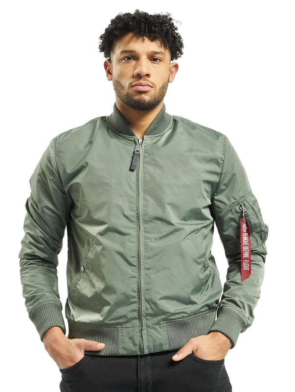 ALPHA INDUSTRIES Men's MA-1 TT Jacket, Vintage Green, X-Large