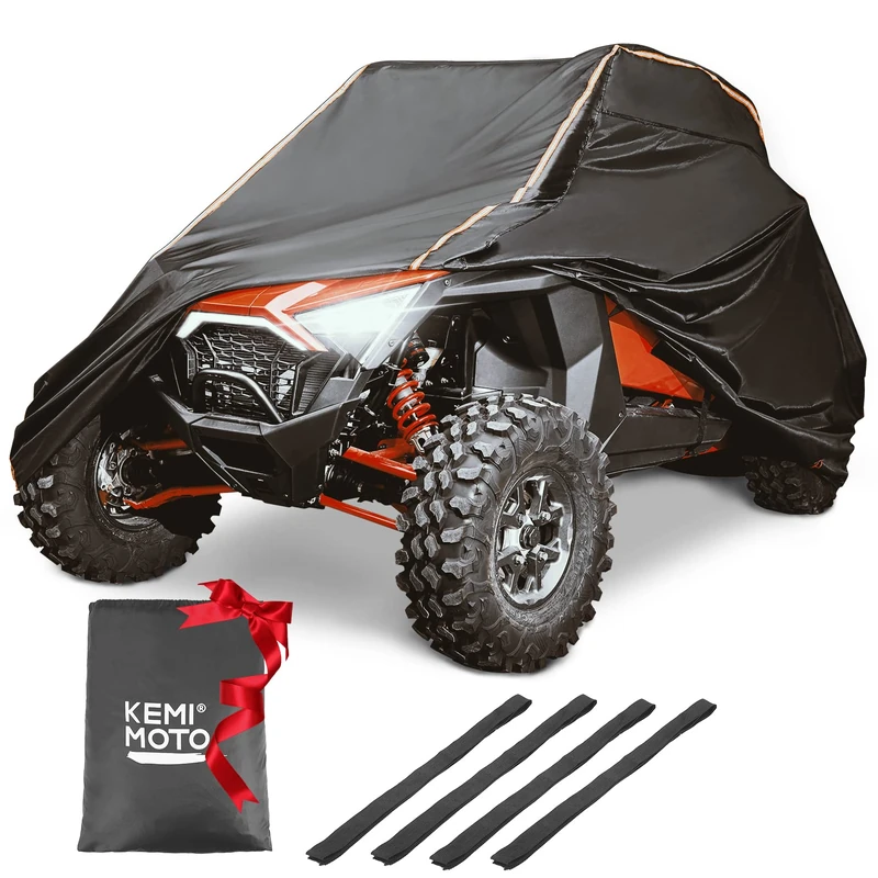 KEMIMOTO UTV Cover Compatible with Polaris RZR General, Can Am Maverick Sport, Talon, TERYX4, CFMOTO ZFORCE 500/800/950, Viking & YXZ1000R 2-3 Seater SxS All Weather Protection 420D Material