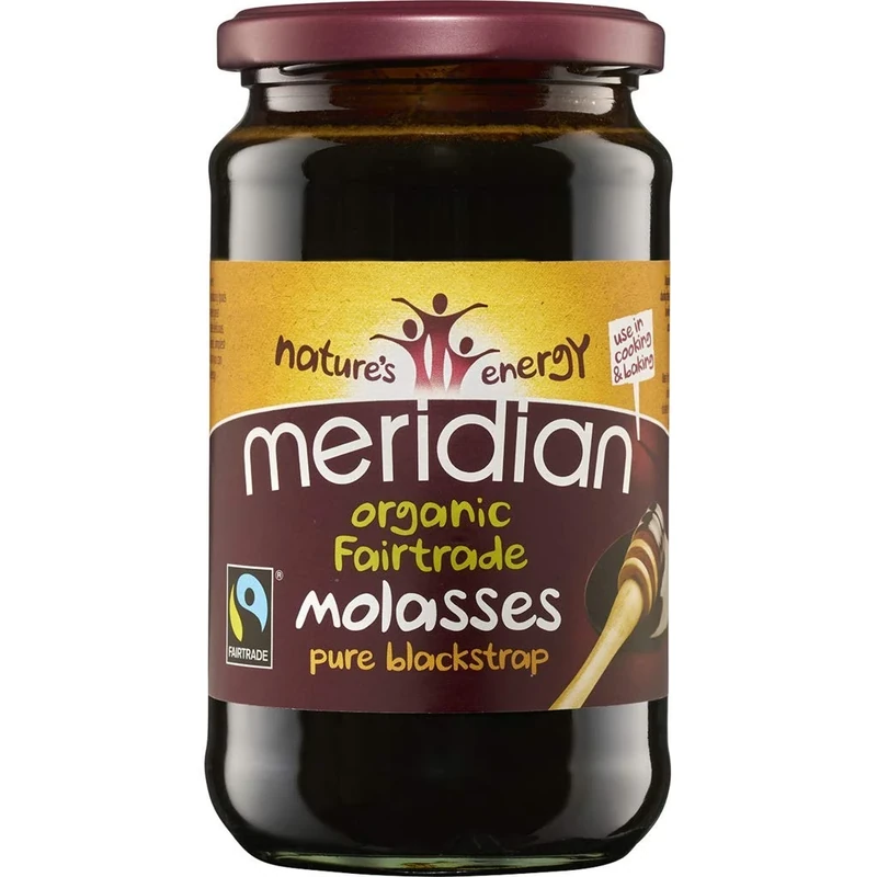 Meridian Organic and Fairtrade Pure Blackstrap Molasses 600g (Pack of 2)