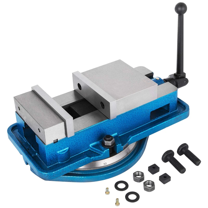 VEVOR Precision Milling Machine Vise Accu Lock Swivel Base Clamping Vise 360 Degrees Scale Bench Vice Clamp for Milling Drilling Machine Precision Parts Finishing (3 Inch)