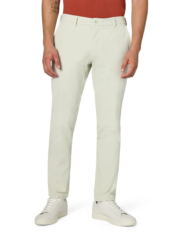 Vineyard Vines Men's On-The-Go Performance Straight Leg Pants, Stone, 35W x 30L - Image 1