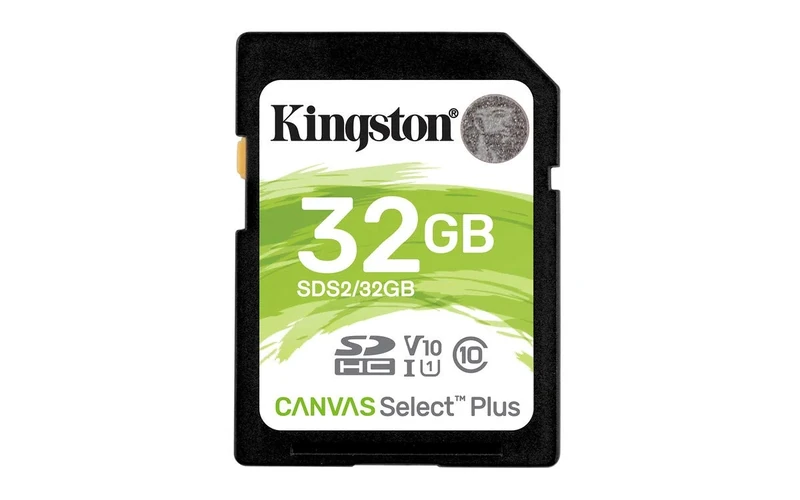 Kingston 32GB SDHC Canvas Select Plus 100MB/s Read Class 10 UHS-I U1 V10 Memory Card with Frustration Free Packaging (SDS2/32GBET)