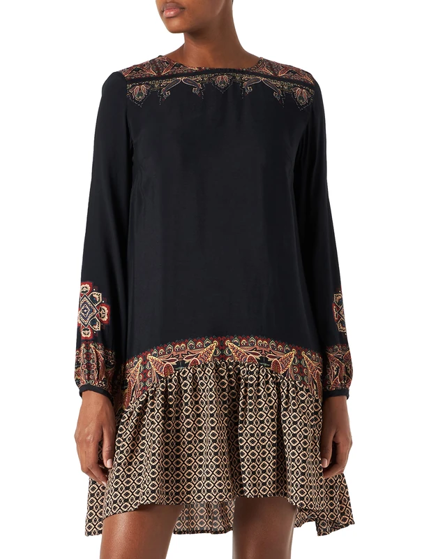 Desigual Women's Vest_Praga Casual Dress, Black, X-Small