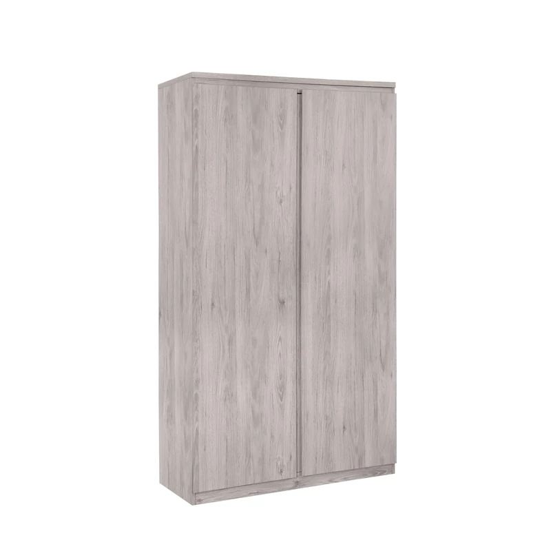 Julian Bowen Jupiter 2 Door Wardrobe - Grey Oak Effect Wardrobes