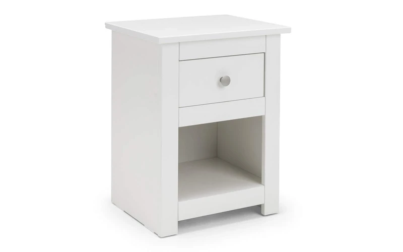 Julian Bowen Radley Bedside Table - Surf White - Chic and Contemporary Design for Modern Bedrooms