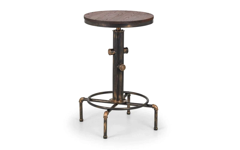 Julian Bowen Rockport Bar Table, Mocha/Black