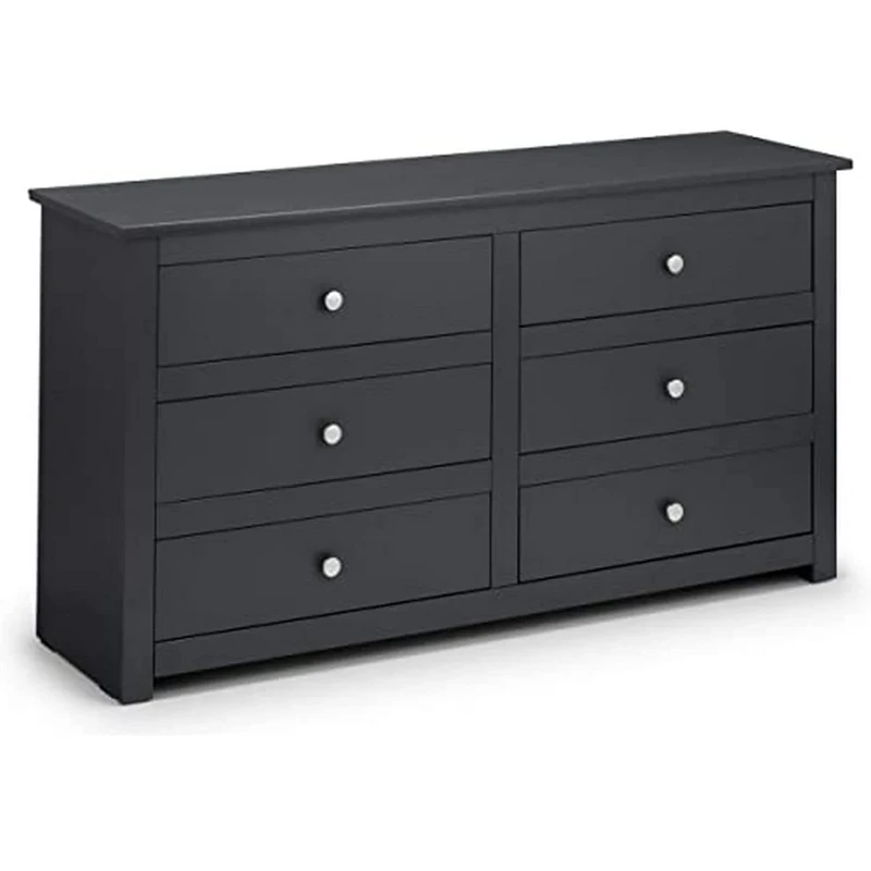 Julian Bowen Radley 6 Drawer Chest - Anthracite Chests