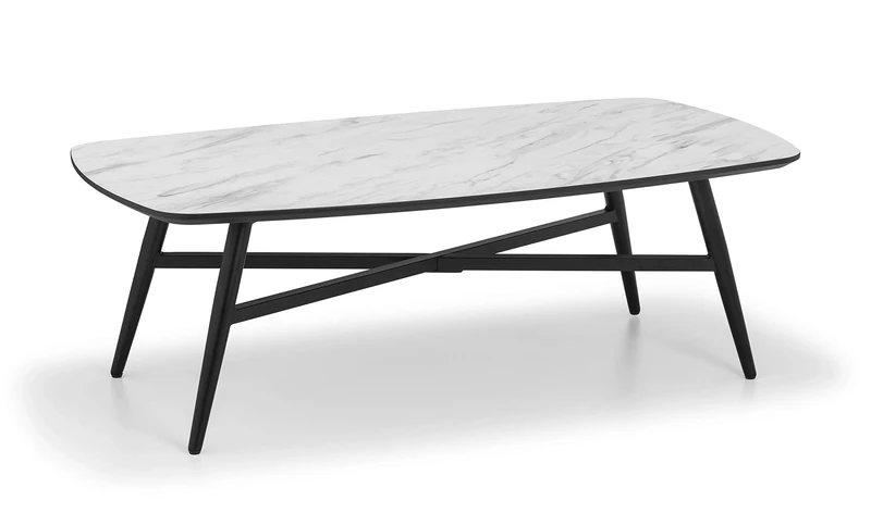 Julian Bowen Caruso Coffee Table - White Marble Tables