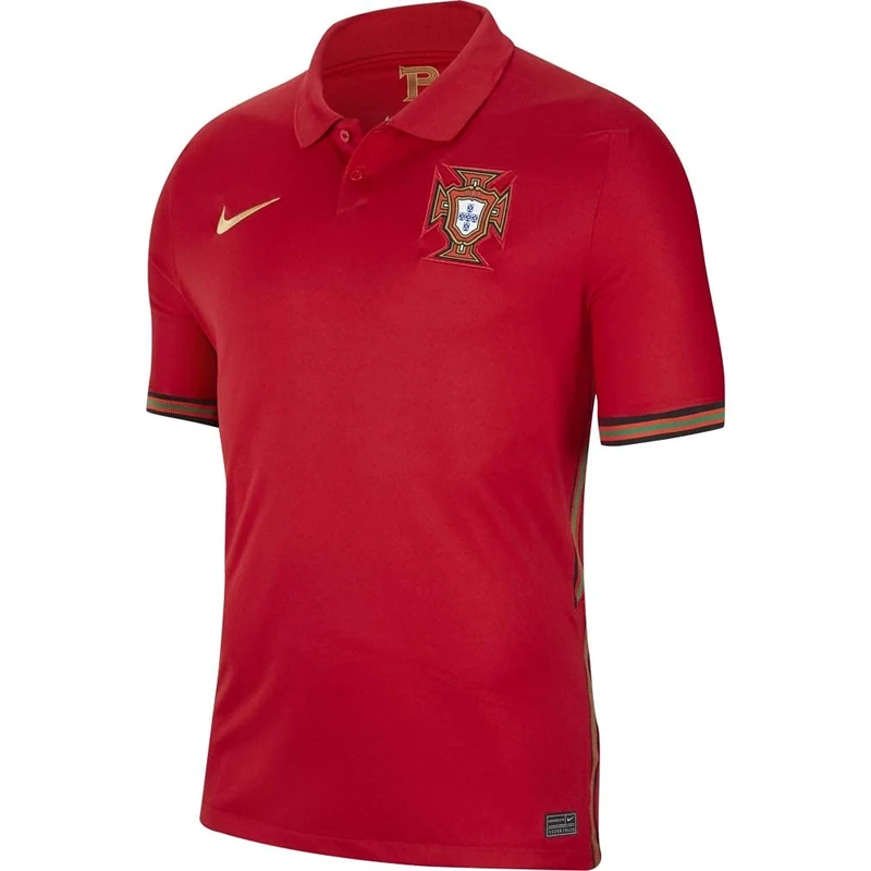 Nike Fpf M Nk Brt Stad Jsy Ss HM T-Shirt - Gym Red/Metallic Gold, XXX-Large