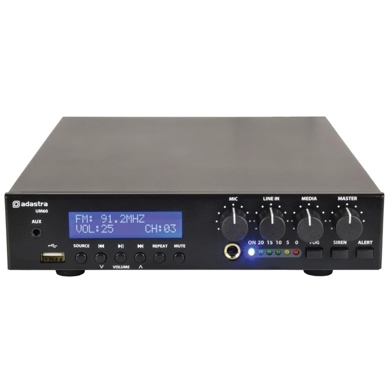 Adastra | Ultra Compact Mixer Amplifier With Bluetooth Wireless connectivity | 60W