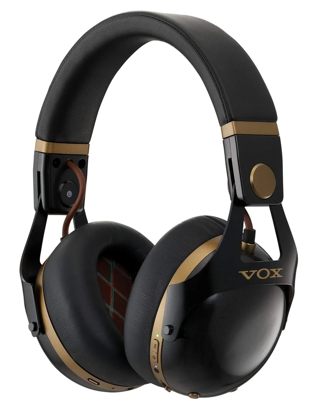 Vox - VH-Q1 - Smart Noise Cancelling Headphones for Guitarists - Black/Gold