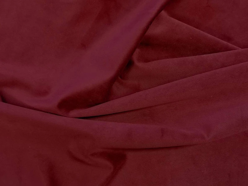 Dalston Mill Fabrics Belgravia Velvet Fabric, Scarlet, 3m - Image 1