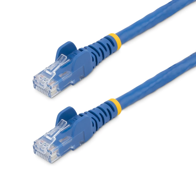 5 ft CAT6 Cable 10 Pack - Blue CAT6 Patch Cord - Snagless RJ45 Connectors - 24 AWG Copper Wire - Ethernet (N6PATCH5BL10PK)