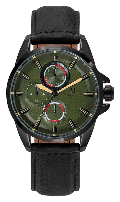 Orphelia Men's Multi Dial Quartz Watch with Leather Strap OR71901