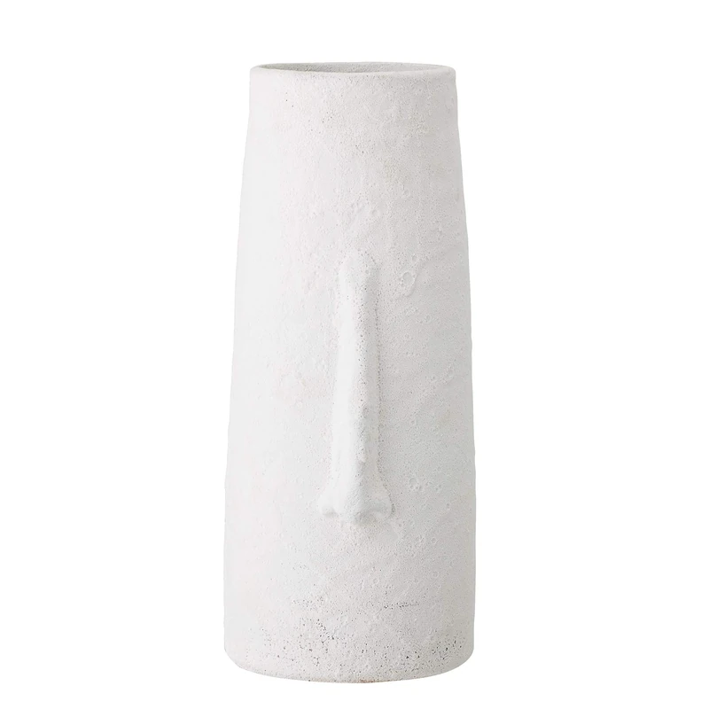 Bloomingville Decorative Vase, White, Terracotta