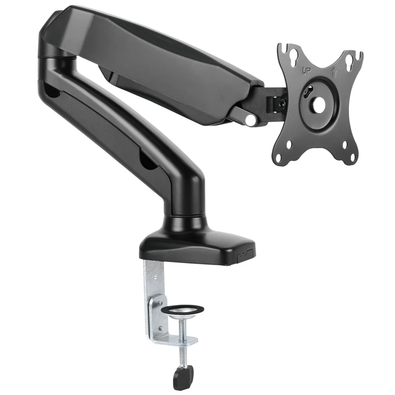 RICOO Single Monitor Stand Tilt Swivel 13-27 Inch TS9311 Universal VESA 75x75 100x100 Mount also Curved Screens Computer Monitor Bracket