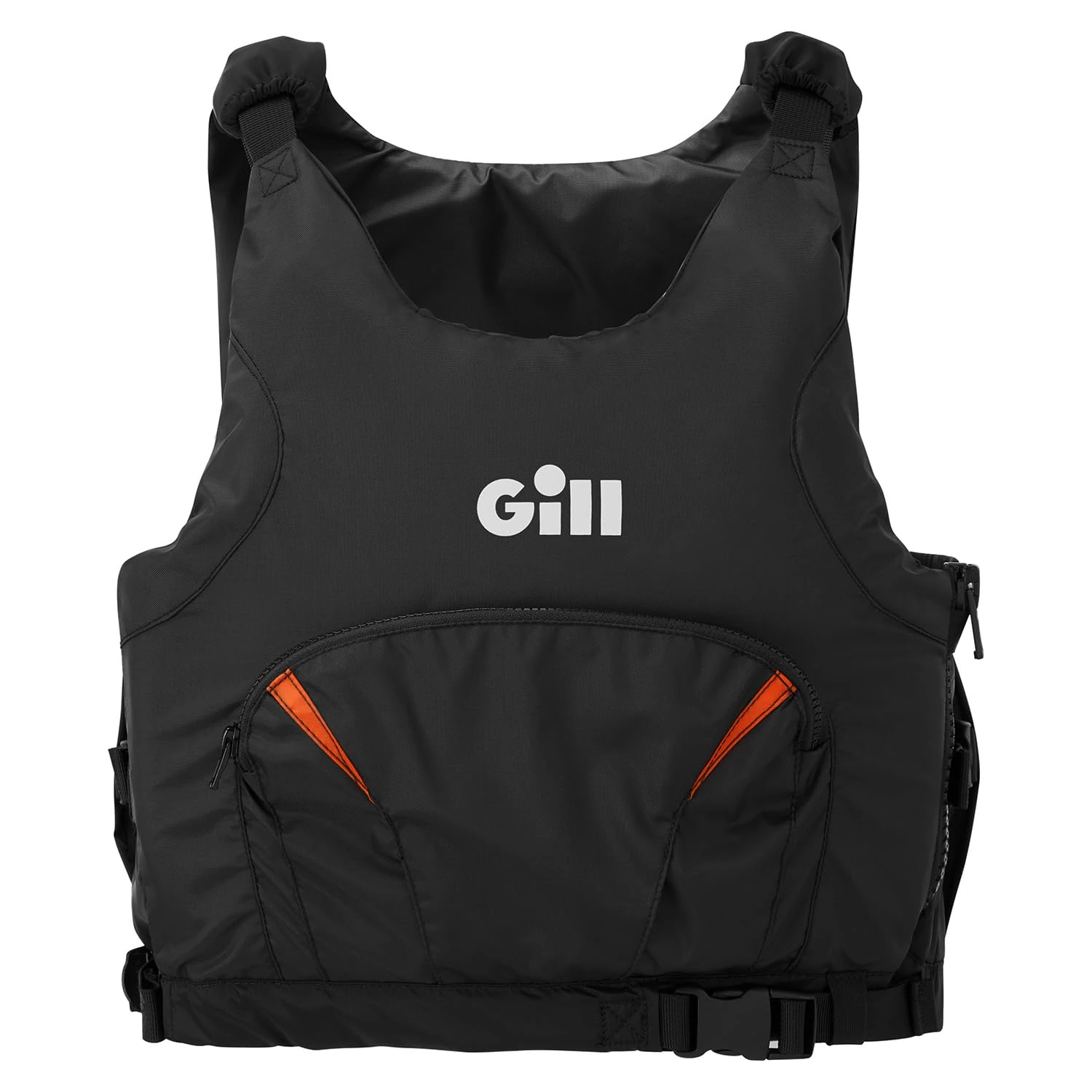 Gill Pursuit Buoyancy Aid PFD - Unisex Adult, Side Opening, Lightweight, Adjustable, Reflective for Watersports, Sailing, SUP (Black, L)