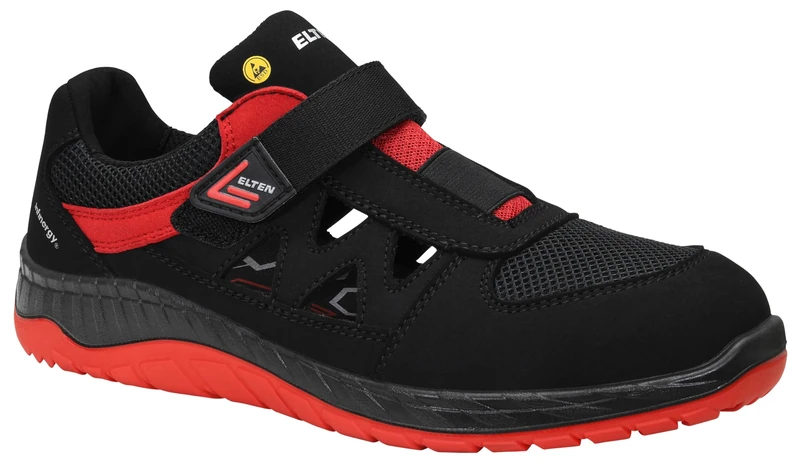 ELTEN Lonny Red Easy ESD S1 SRC Safety Sandals Size 42