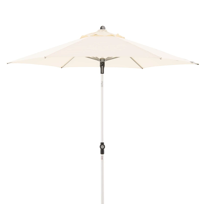 Doppler SL-AZ Push Up Parasol for the Garden, 220 cm, Natural, Garden Umbrella, Bendable, Parasol with UV Protection 80+, Aluminium Parasol, Rainproof Polyester Umbrella Canopy