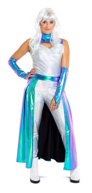 Folat Space Warrior Costume - Adult S-M Size Multi Color