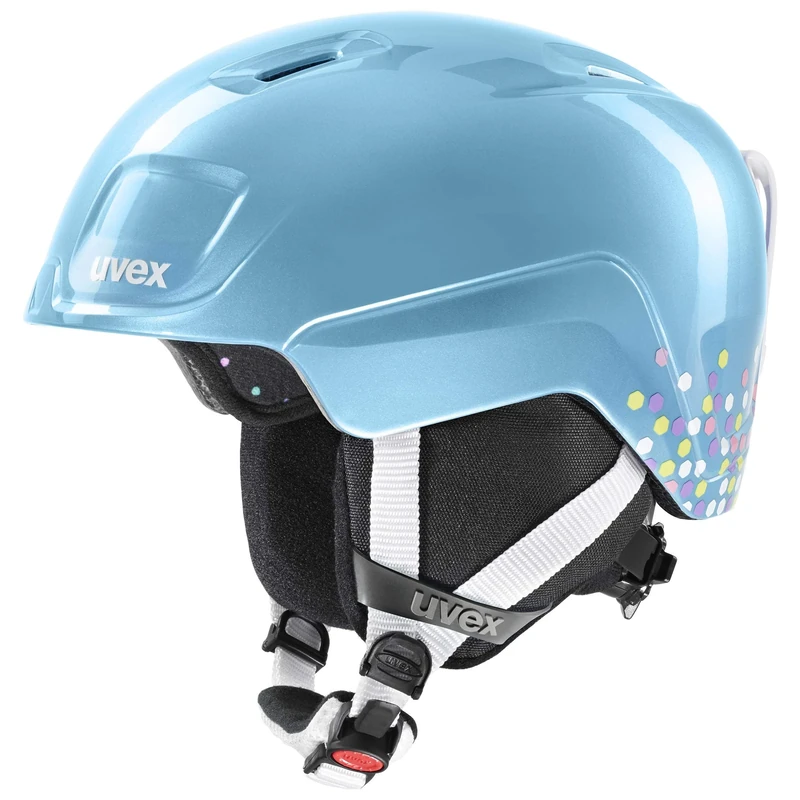 uvex Heyya - Ski Helmet for Kids - Individual Fit - Optimized Ventilation - Blue Confetti - 46-50 cm