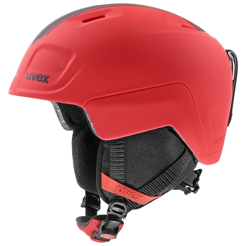 Uvex Unisex Kinder Ski Helmet, Race Red Mat, 51-55 cm
