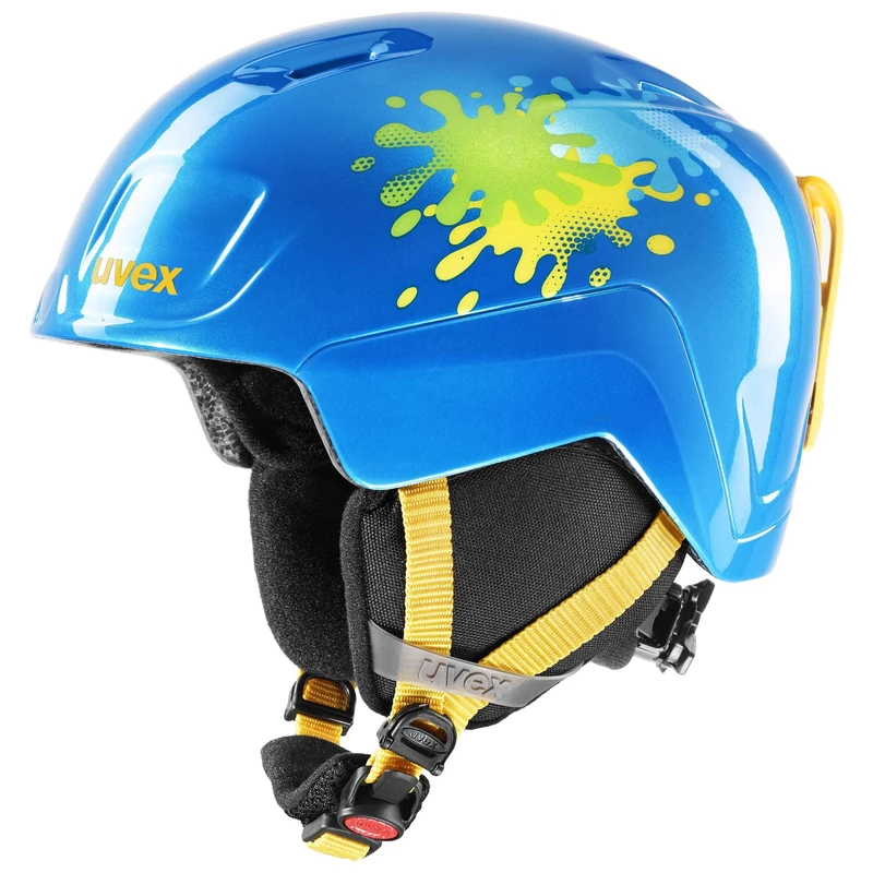 uvex Heyya - Ski Helmet for Kids - Individual Fit - Optimized Ventilation - Blue Splash - 51-55 cm