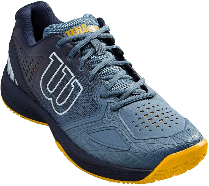 Wilson Men's Kaos Comp 2.0 Tennis Shoe, Blue Blue Golden, 8 UK