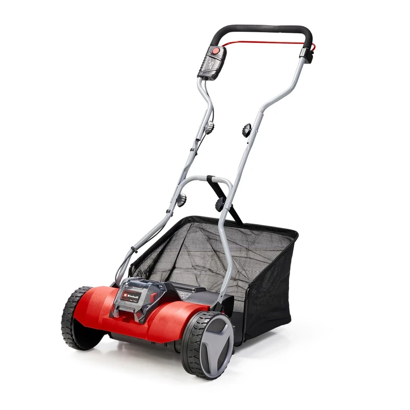 Einhell Power X-Change Walk-Behind Cylinder Lawnmower - 18V, 38cm Cutting Width, 45L Grass Box, 4 Cutting Heights, Mulching - GE-HM 18/38 Li Solo Battery Lawn-Mower (Battery Not Included)