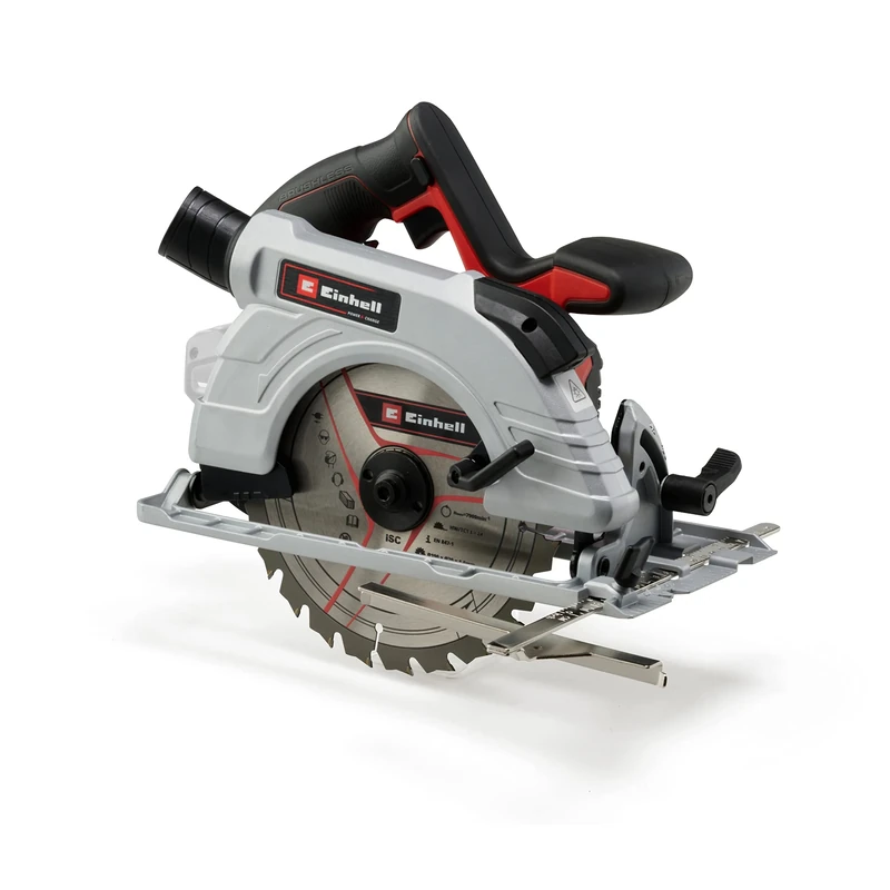Einhell TE-CS 18/190 Li Power X-Change 18V Cordless Circular Saw | 190mm Brushless Rotary Wood Saw, Tool-Free Adjustment, LED, Dust Extraction | Solo - Battery and Charger Not Included