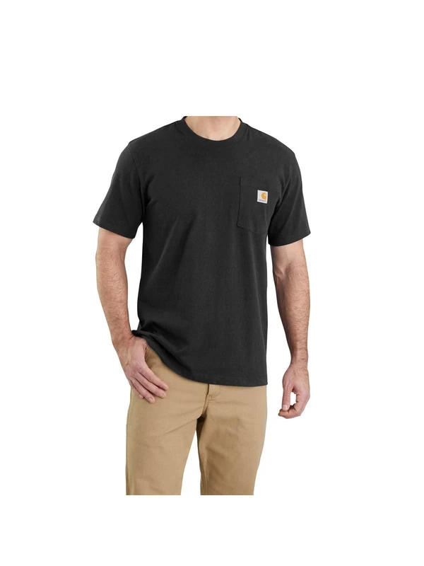 Carhartt Men's Relaxed Fit Heavyweight T-Shirt (Big & Tall), Black, XL Tall