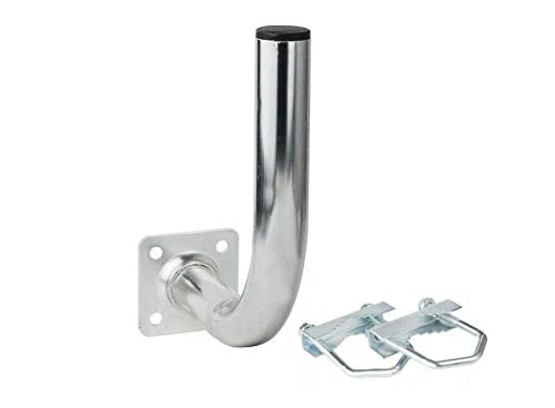 L200 Railing Bracket SAT Bracket Balcony Bracket with 2 Clamps Distance from Wall 20 cm