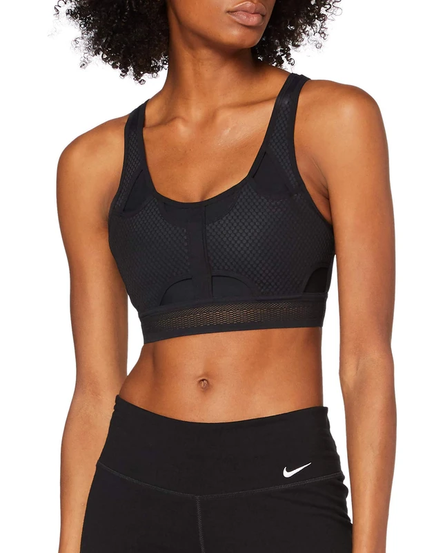 NIKE Med Instadry Bhs Women's Bhs - Black/Black, X-Large