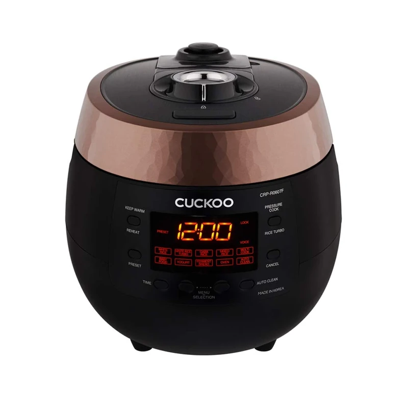 Cuckoo Rice Cooker 1.08L CRP-R0607F Digital Steam Pressure, Brown/Black